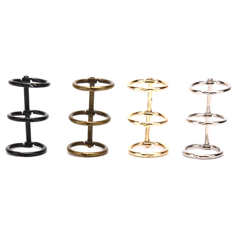 

2Pcs Album Scrapbook Clips Metal Loose Leaf Book Binder Rings Craft Photo Album Metal Ring Binder Stationery Office Supply