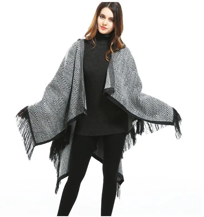 

Scarfs for ladies muslim scarves Russian Retro Style Tassel Scarf Shawl Autumn and winter Warm Long Travel Blanket Shawl