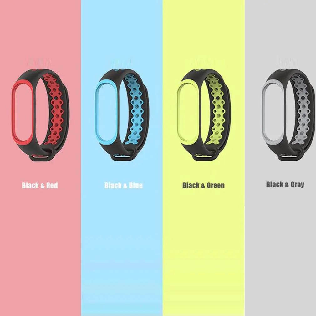 Для Xiaomi Mi Band 3/4 сменный силиконовый спортивный браслет для женщин и мужчин умные