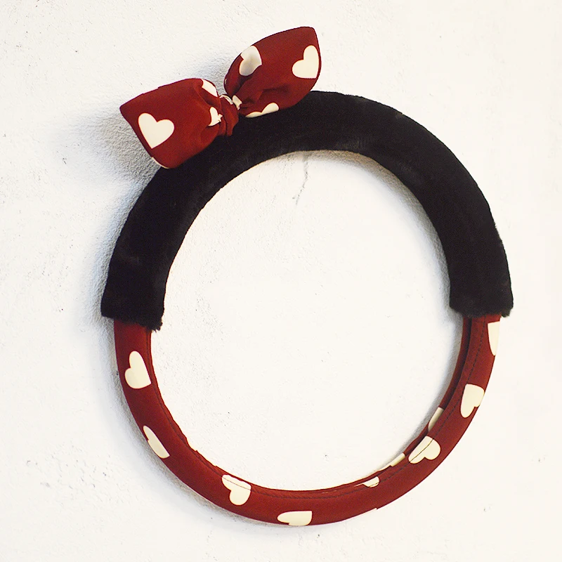 Автомобильный чехол на руль плюшевый заднее сиденье подушка коврик протектор