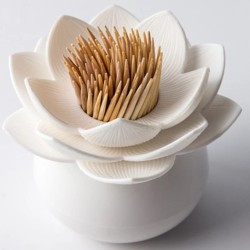 1 шт. Держатель Для Зубочисток лотоса ватный тампон коробка креативный держатель
