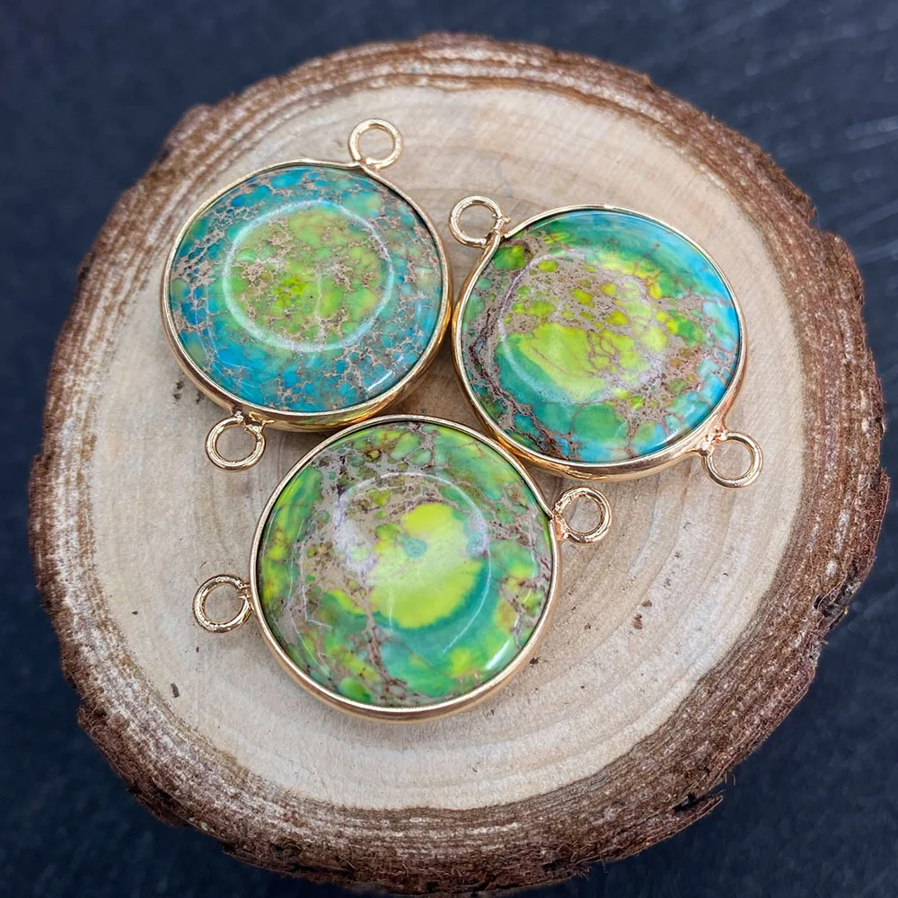 

Natural Imperial Stone Quartz Crystal Inlaid Rainbow Stone Necklace Pendant Colorful Exquisite Enamel Jewelry Making Accessories