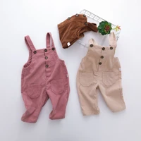 autumn winter baby girl overalls candy color kids corduroy overall for girls jumpsuit toddler romper pp pants baby boy clothes