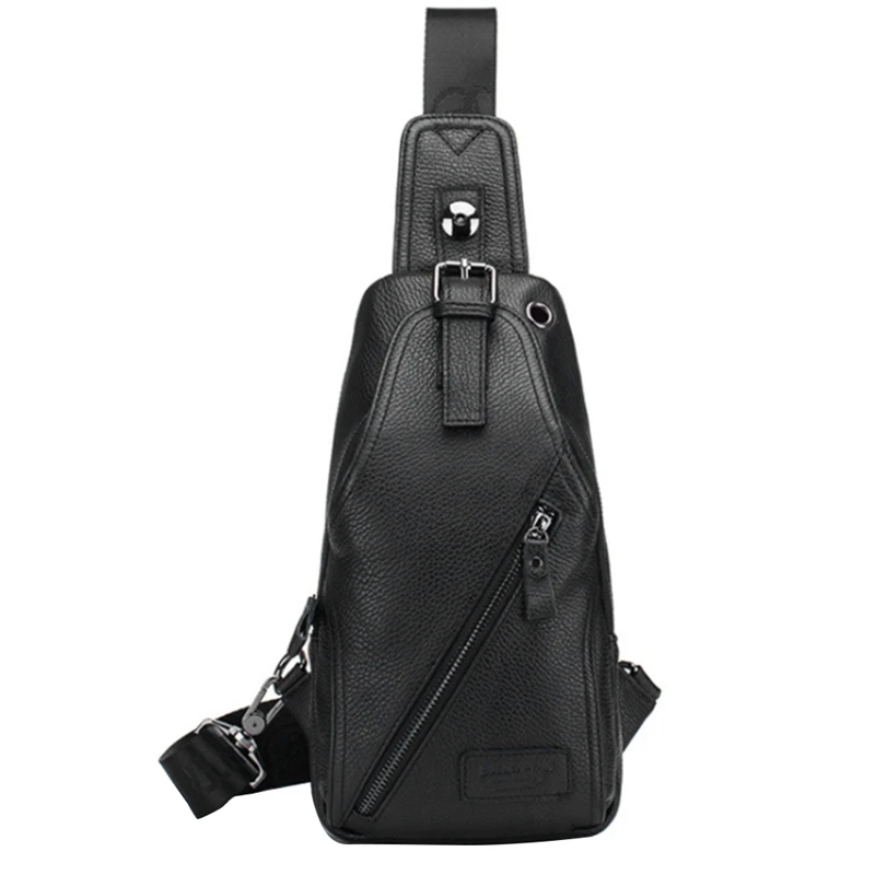 

Мужская нагрудная Сумка NEW-BULLCAPTAIN, повседневная сумка-мессенджер, кожаная мужская сумка-мессенджер, многофункциональная сумка на молнии