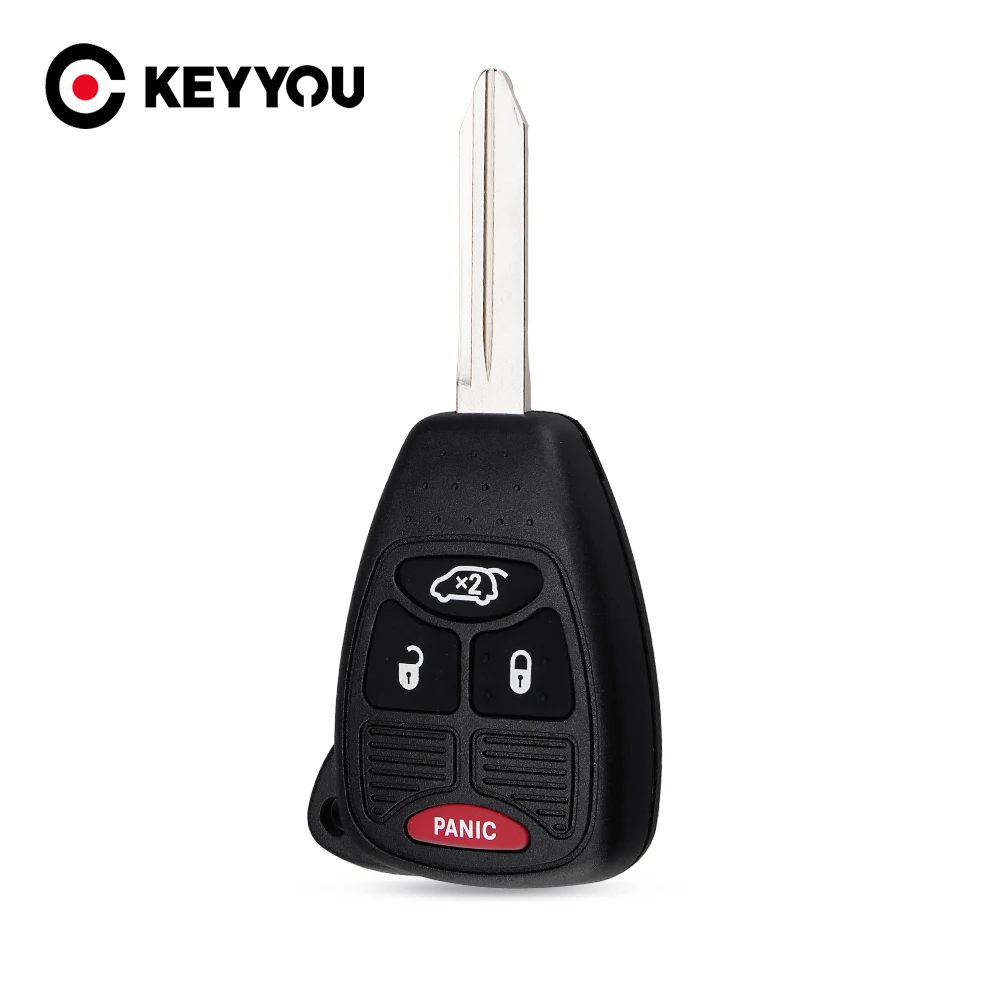 Чехол KEYYOU для дистанционного ключа с 4 кнопками Jeep Chrysler Liberty Pacifica Sebring Aspen 300 Town PT