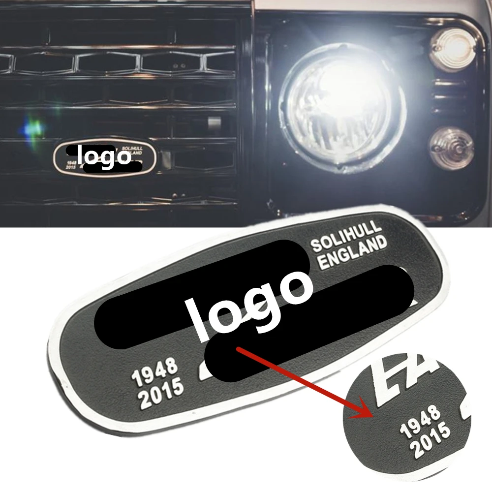 Для Land Rover SOLIHULL английского логотипа Defender 2015 14 5*5 5 см алюминиевая Автомобильная