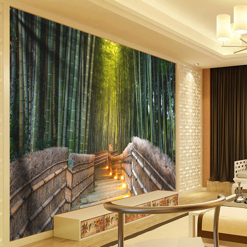 Настенный гобелен в стиле хиппи из натурального бамбука настенный на Хэллоуин