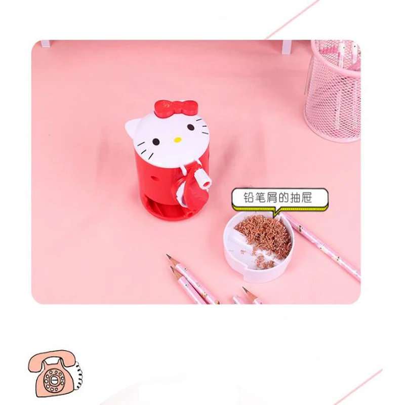 Новинка креативная ручная точилка для карандашей hello kitty мультифункциональная