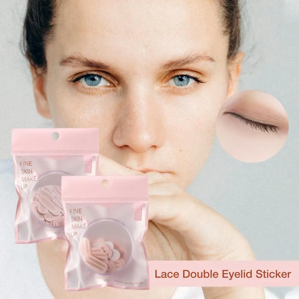 

150pcs/5 Packs Gauze Mesh-Lace Invisible Double-fold Eyelid Sticker Transparent Invisible Self-adhesive Eyelid Tape Sticker