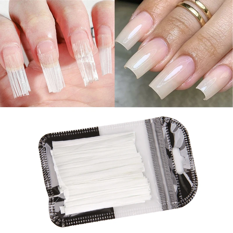 10/20/50 шт стекловолокна форма ногтей расширение французского маникюра волокна