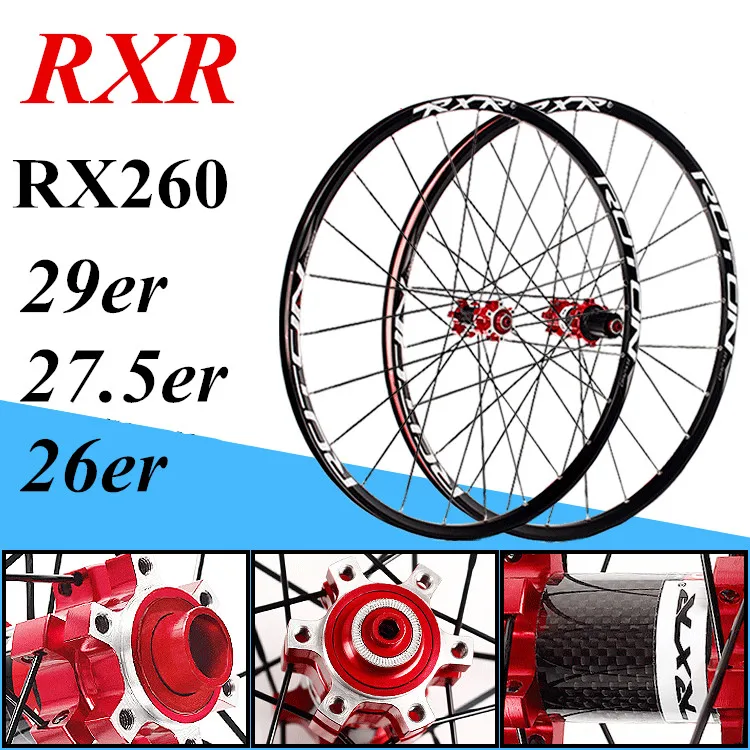 Mtb велосипед Wheelset углеродный волоконный концентратор RX260 горный колеса Набор 5