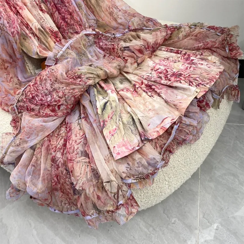 

2021 Spring Summer High Quality Crinkle Silk Long Sleeve Loose Mini Dresses