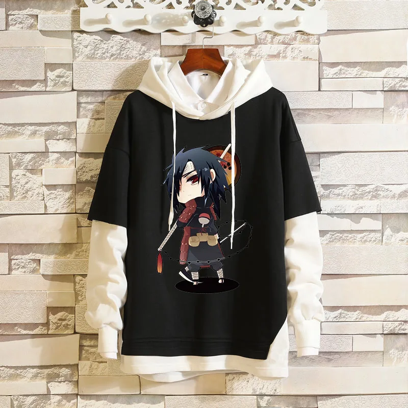 

2020 Fashion Naruto Uzumaki Naruto Hatake Kakashi Hoodies Uchiha Sasuke Streetwear Itachi Pullover Men Autumn Winter Sweatshirt