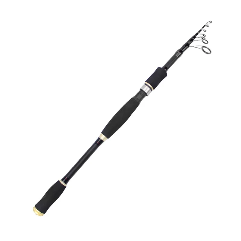 

Short telescopic fishing rod lengthened straight handle gun handle carbon portable fishing rod M adjustment 1.8m-3.6m carbon lur