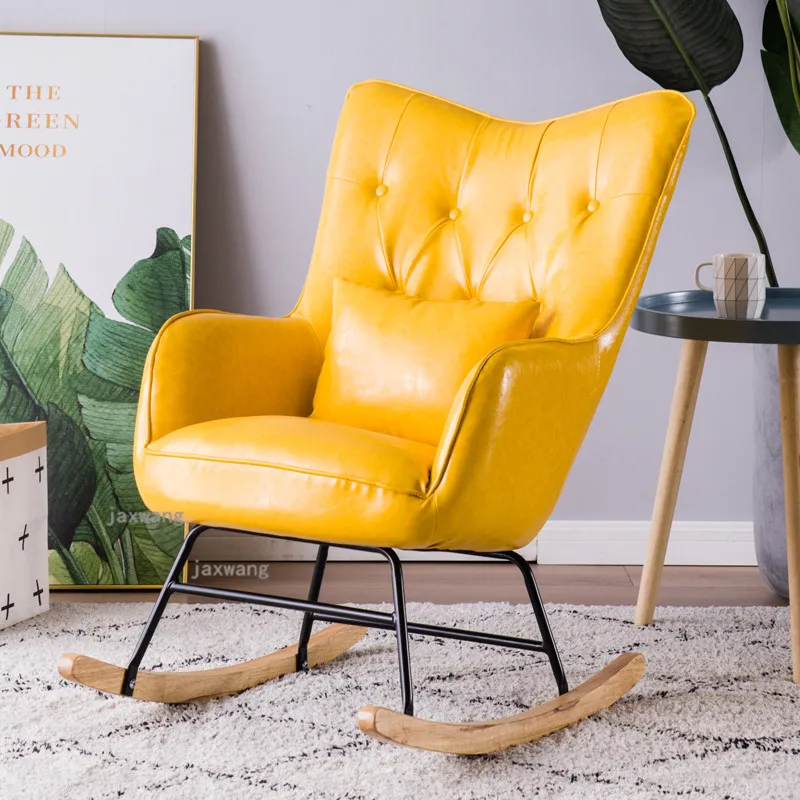 Современная мебель для украшения дома спинка шезлонг кресло качалка