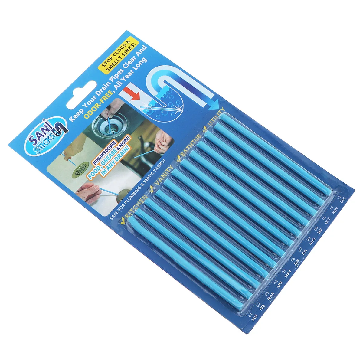 25 шт./лот трубопровод для ванны слив кухонной раковины сливные палочки Sani моющий