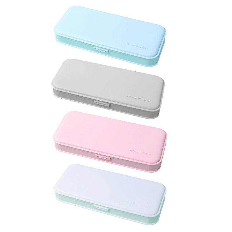 

Чехол-карандаш для детей, цветной, матовый, ПП пластиковая коробка для ручки, с застежкой, R7UC