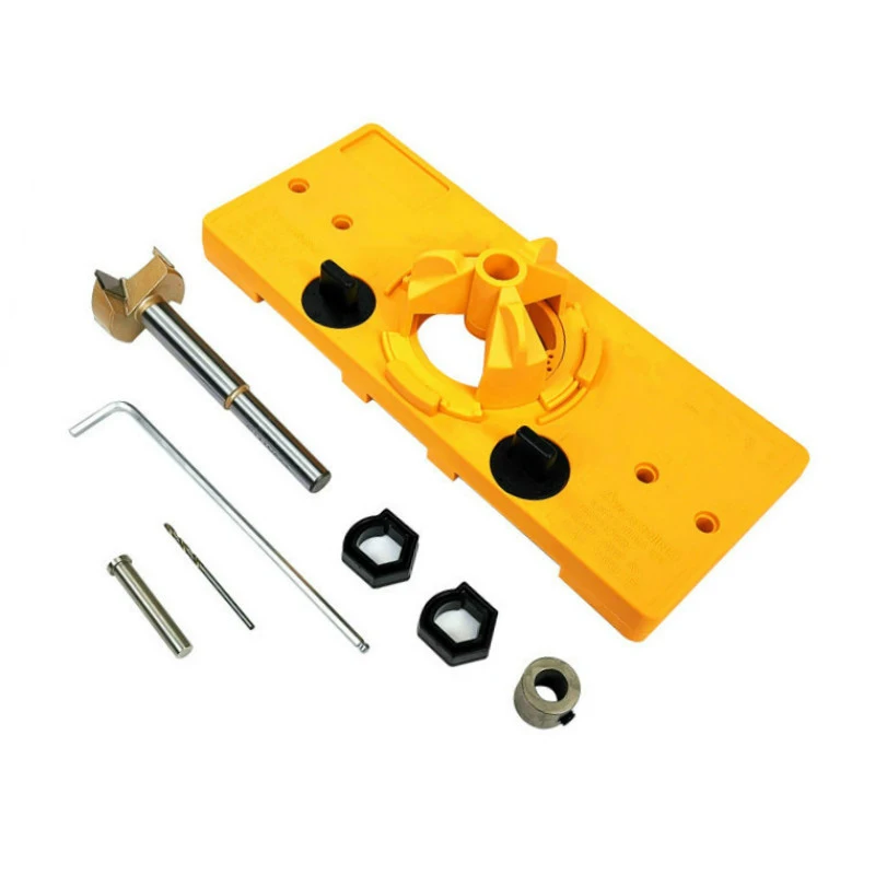 

35mm Hinge Hole Locator Jig Drilling Guide DIY Carpenter Woodworking Tools Set Hole Punch Hole Drill Guide Kit HVR88