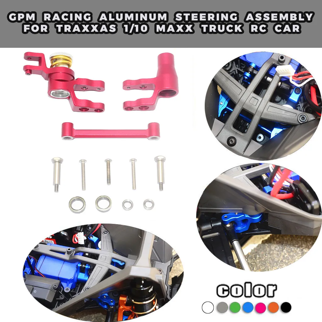GPM гоночный алюминиевый руль в сборе для TRAXXAS 1/10 MAXX грузовик RC автомобильные