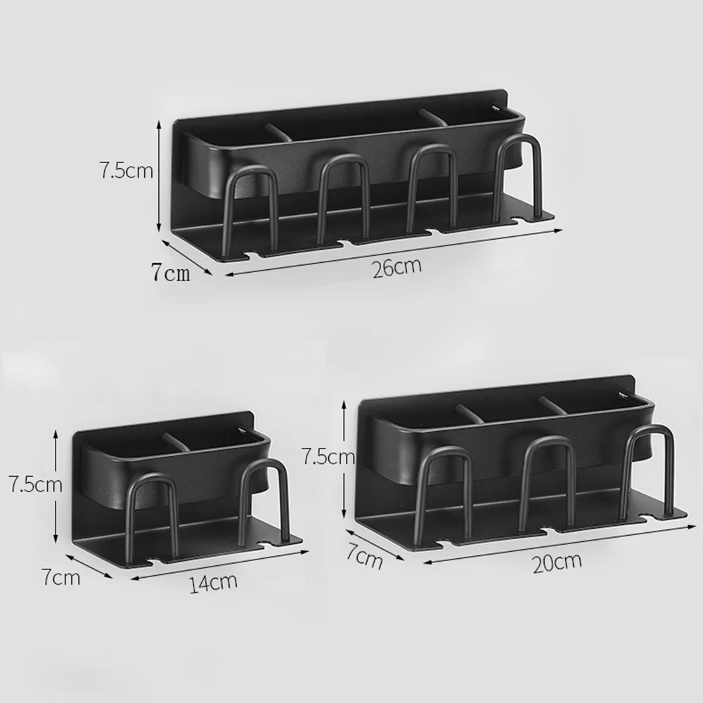 toothbrush holder wall mounted razor stand toothpaste storage rack with cup holder organizer shelf bathroom accessories free global shipping