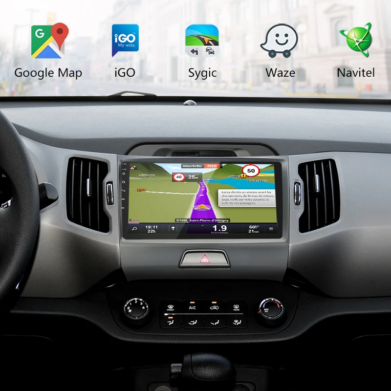 Автомобильный радиоприемник Jansite Android для KIA Sportage 2010 2011 2012 2013 2014 2015 2016 ips сенсорный экран 4G wifi Bluetooth зеркальная