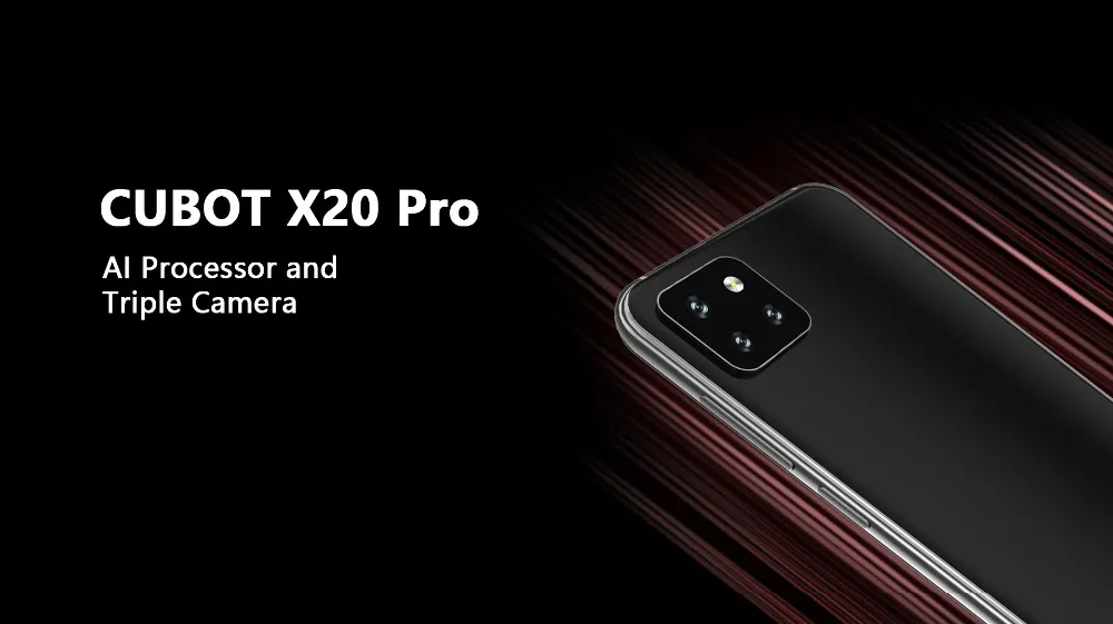 Смартфон Cubot X20 Pro 6," FHD+ с функцией капли воды, режим AI, тройная камера, Android 9,0, 6 ГБ+ 128 ГБ, четыре ядра, 4000 мА/ч, для распознавания лица