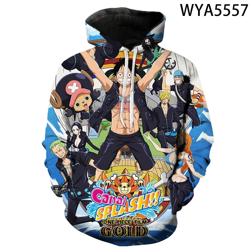 

New Fashion Comics One Piece Boy Girl Kids 3D Printed Cool Hoodies Sweatshirts Men Women Children Long Sleeve Streetwear Tops
