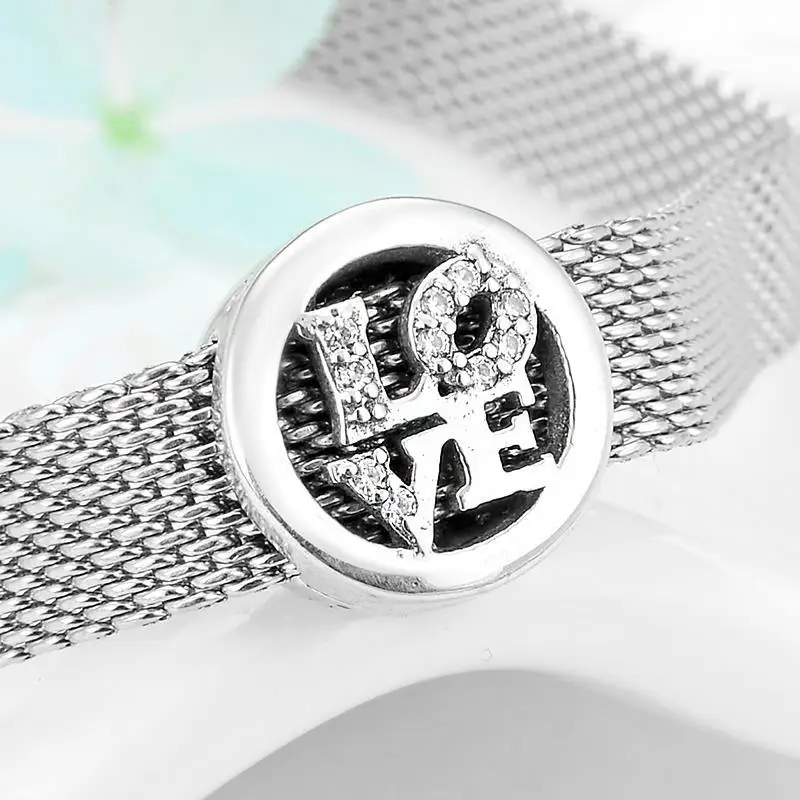 Квадратные подвески из стерлингового серебра 925 пробы клипсы бусины подходят для