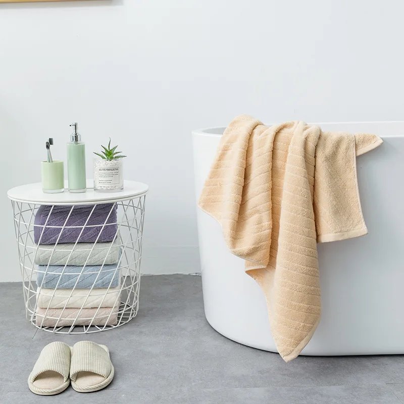 

Household Bath Towel Set Bath Towel 140x70cm, Hand Towel 34x75cm, Face Towel 34*34cm ,Soft Absorbent High Quality Cotton Towel