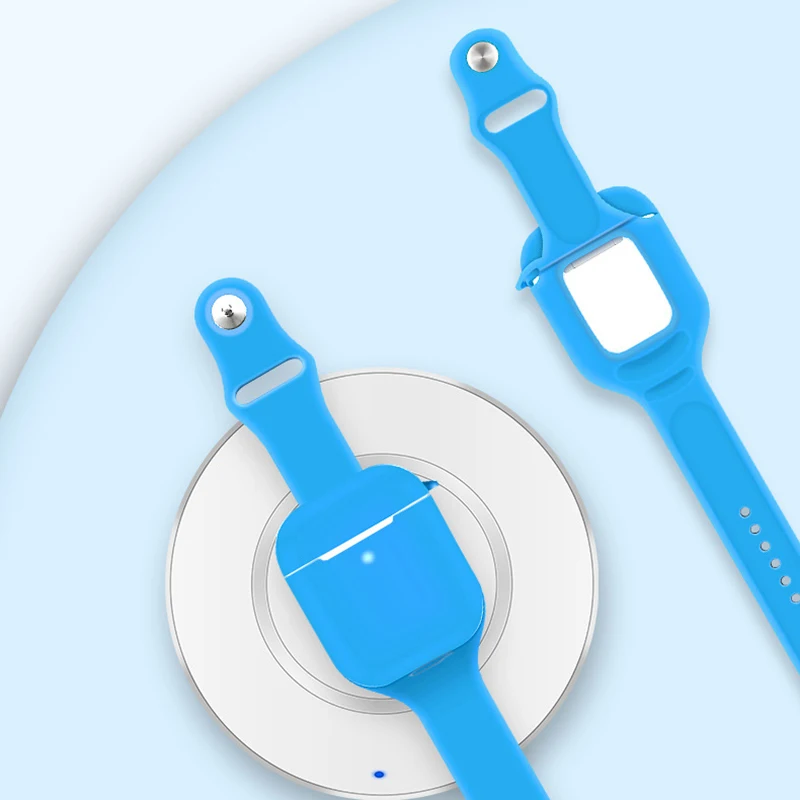 

Watch Belt Wrist Strap Soft Silicone Solid Color Protect Case Cover for Apple Bluetooth Earphone for Airpods 1/2 Charging Box