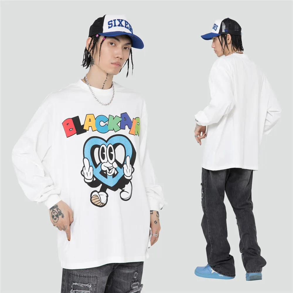 

Футболка мужская хлопковая с длинным рукавом, в стиле хип-хоп