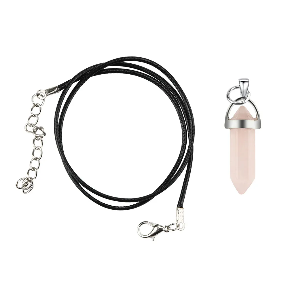 Длинная цепочка ожерелье модное ювелирное изделие натуральный кварцевый