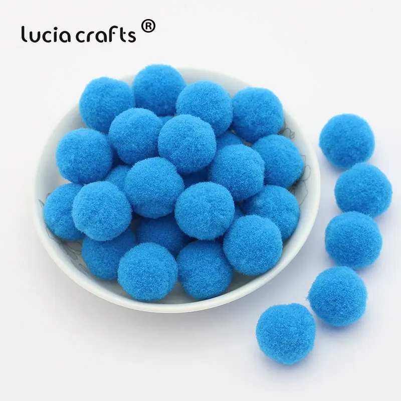 Lucia crafts 500-1000 шт./лот 8 мм смешанный Мягкий круглый образный шарик-помпон пушистый помпон для детей DIY Одежда ручной работы K0303