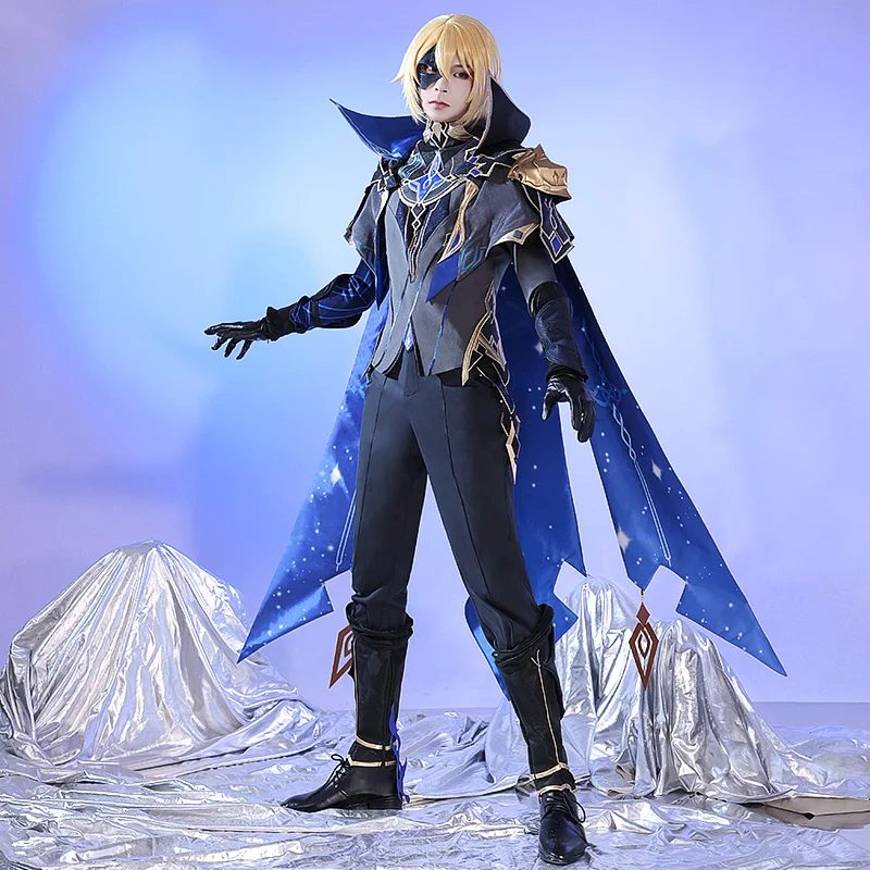 

Популярная игра Genshin Impact Dainsleif, костюм для косплея, мужской костюм, размеры детской модели 2021, новинка