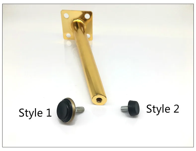Металлические ножки мебели золотистый Железный косой Поддержка 20 5/21 5 см шкаф