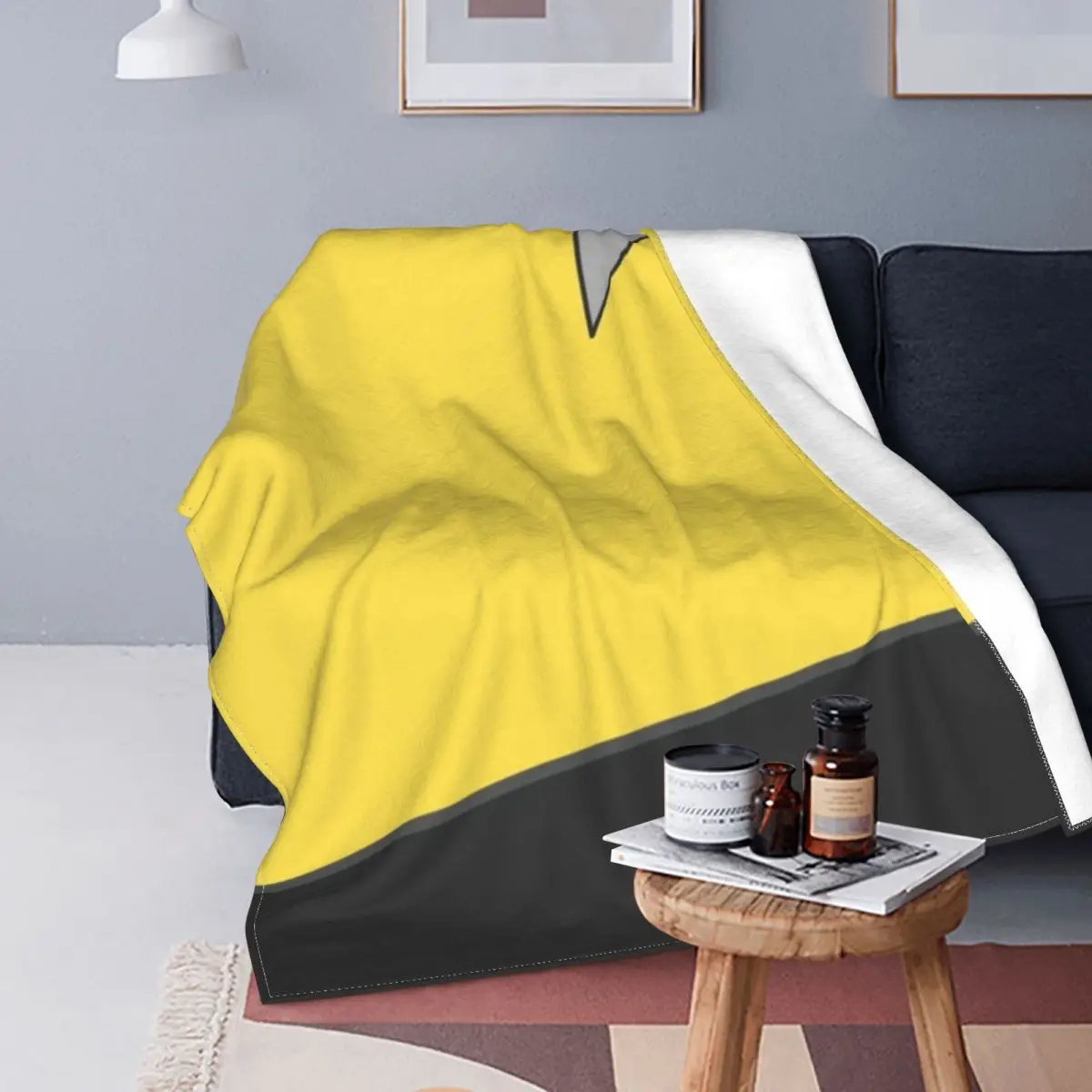 

Manta de lana de franela para niños, edredón peludo de invierno, amarillo, para el hogar, sofá, dormitorio, ropa de cama