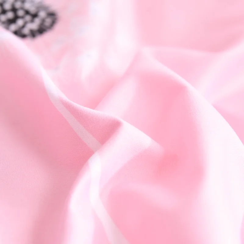 Модный комплект постельных принадлежностей с принтом одуванчика цвет РОЗОВЫЙ