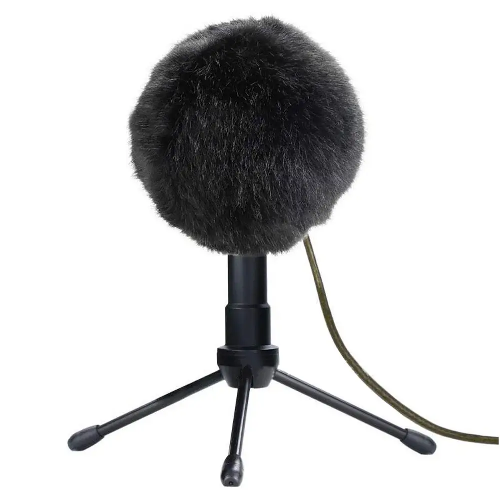 Furry Windscreen Muff Microphone Windshield Wind Cover Customized Pop Filter for Blue Snowball iCE Mic |