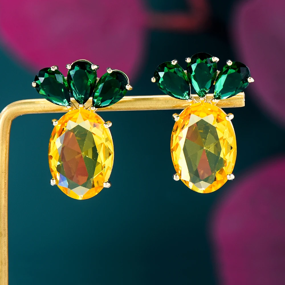 

Женские свадебные серьги GODKI, роскошные милые серьги с фианитами в стиле Дубая, ювелирные изделия для костюма, Летняя Вечеринка, новинка