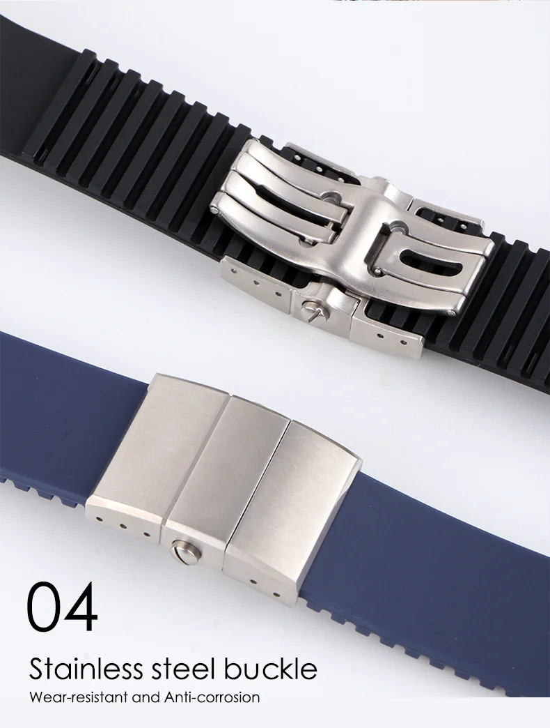 Ремешок для часов браслет из силикагеля ремешок для часов Ulysse Nardin морской водонепроницаемый резиновый ремешок для часов спортивный 25*12 мм мужские часы спортивные