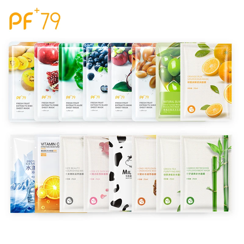 PF79 Free Shipping Wholesale 32 pcs/lot Fruit Facial Mask Skin Moisturizing Oil Control Blackhead Remover Sheet | Красота и здоровье
