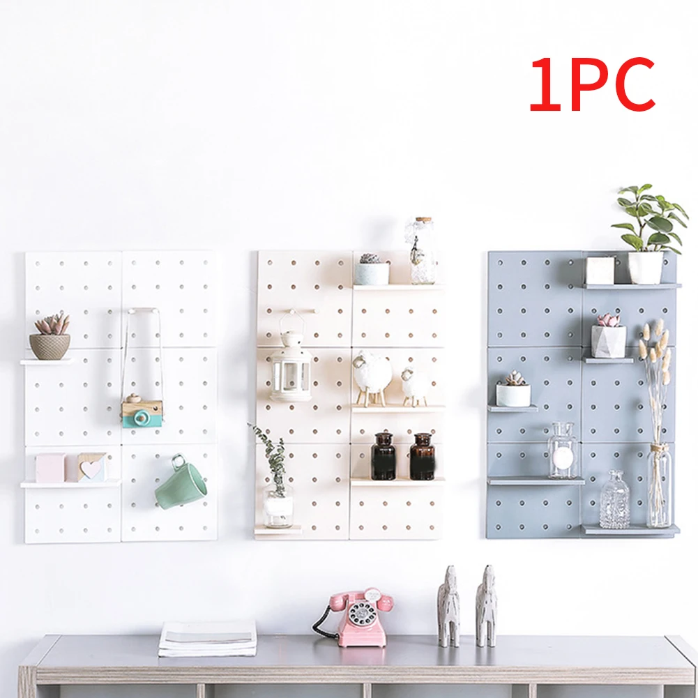 Pegboard стеллаж для хранения ПП пробивая Бесплатная Нескользящая настенная полка