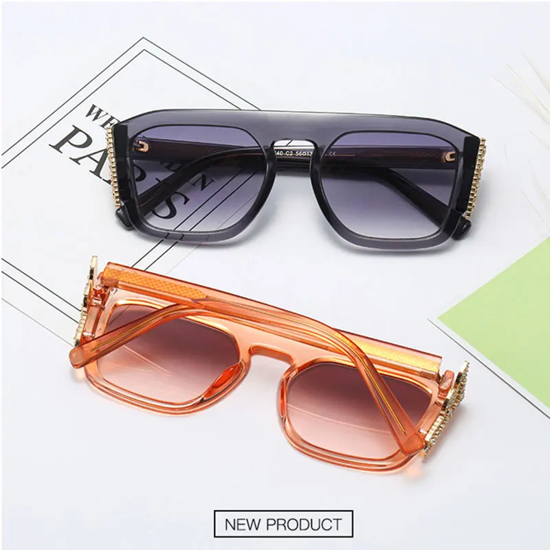 mimiyou Diamond Square Sunglasses Women Wing Shape Retro Fashion Men Sun Glasses Brand UV400 Eyeglasses Shades | Аксессуары для