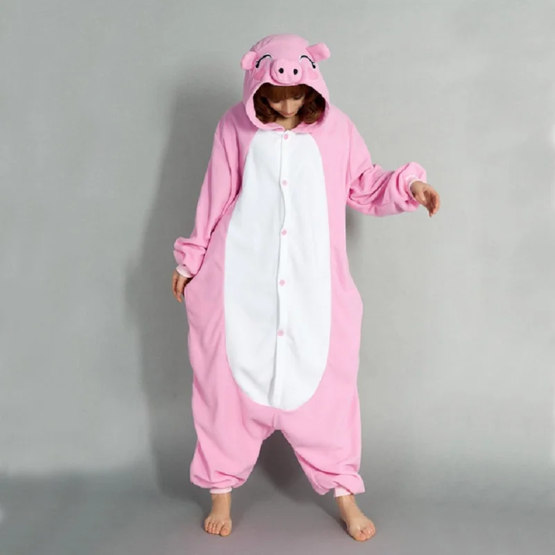 Unisex Animal Adult White Chicken Onesies Pajama Sete Pyjama Cosplsy Costumes Cute Cosy Sleepwear Man & Women Homewear