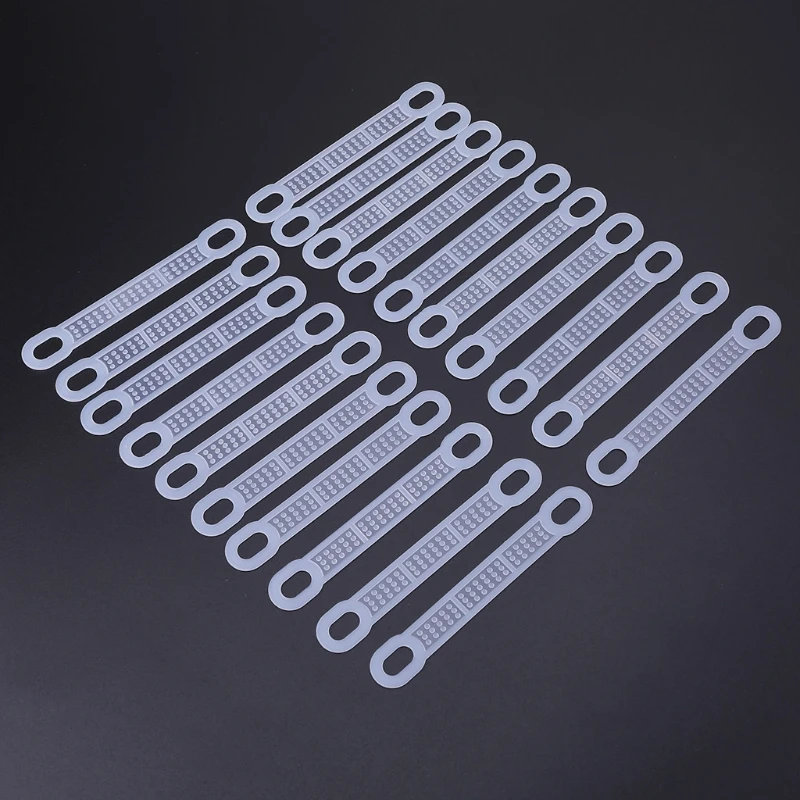 

20pcs Large Silicone Clothes Hanger Non Slip Shoulder Strap Grip Strip Pad