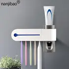 Автоматический Дозатор зубной пасты соковыжималка Зубная щётка держатель очиститель стерилизатор UV светильник ультрафиолетового излучения для Аксессуары для ванной комнаты Набор