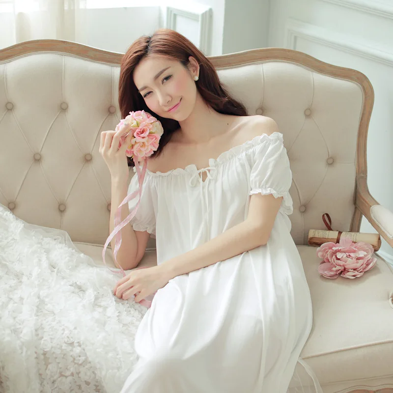 Ночная рубашка длинная белая ночная женские ночные рубашки хлопковая