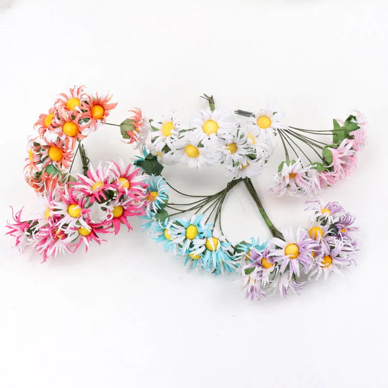 10 шт. высококачественные свадебные украшения из вискозы с хризантемой для вазы и