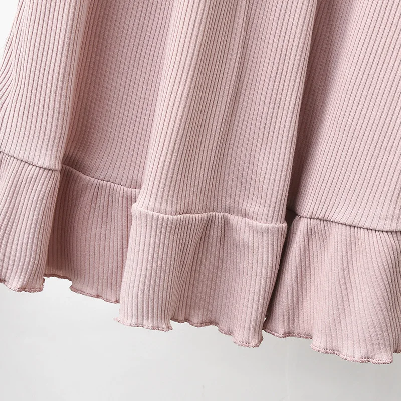 

Ladies Summer Short-Sleeved Nightdress Women Korean Style Spring And Autumn Sweet Cotton Sleepwear Home Wear Nightdress