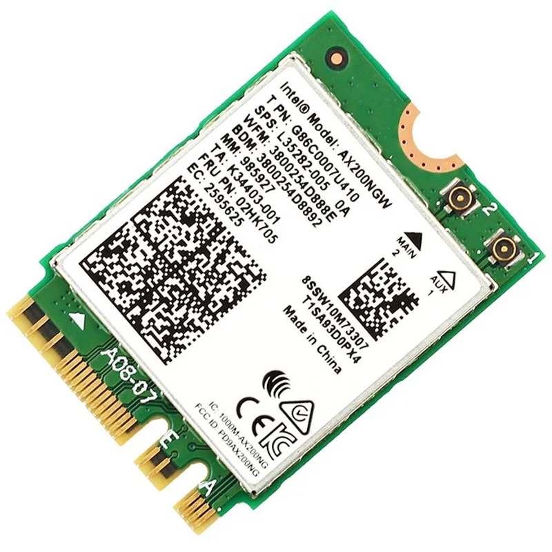 Comfast сетевая карта 2,4G/5G Двухдиапазонная 2974 Мбит/с Высокая скорость 802,11 AX/AC беспроводной Wi-Fi 6 AX200-M Wi-Fi Bluetooth 5,0 AX200-M